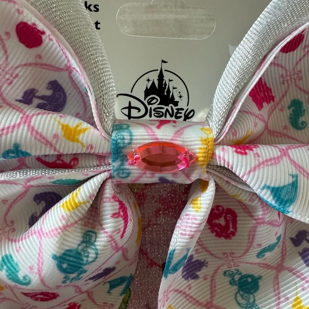 Disney Princess Pink Socks with Colorful Bow SET NWT
